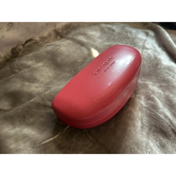 KATE SPADE NEW YORK DARK PINK HARD CLAMSHELL GLASS CASE SO PRETTY - Picture 6 of 12